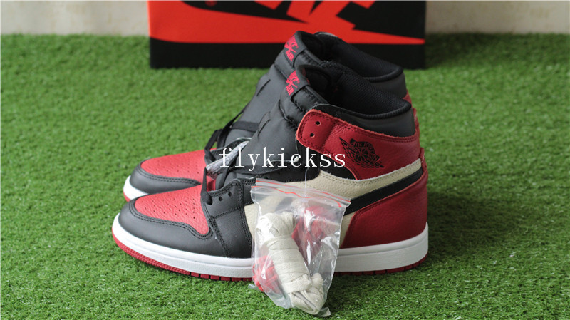 Authentic Air Jordan 1 Bred Toe 2018